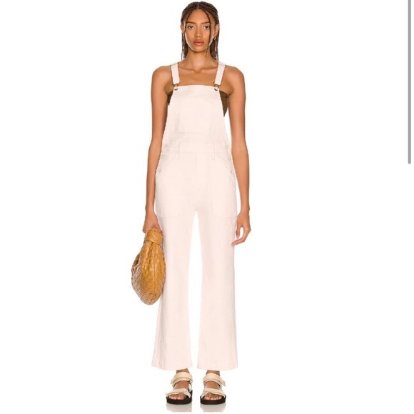 MOTHER Pants - MOTHER The Patch Pocket Overall Ankle in Wash Act Natural Size Medium